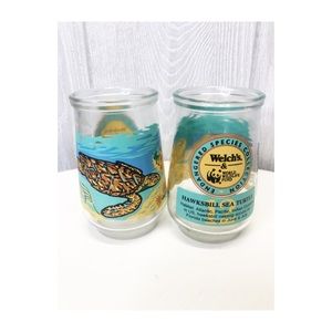 Endangered Sea Turtles Jelly Glass Collectibles